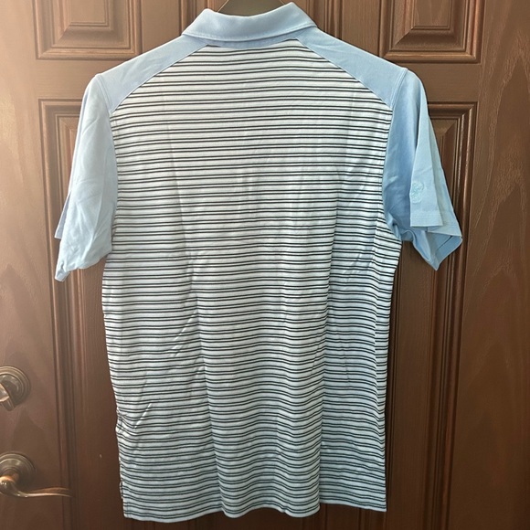 Ashworth Men’s Golf Polo Blue Striped-Sz. Small Pre-Loved⛳️ - Picture 2 of 2
